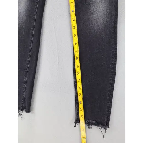 Mother Jeans Womens 24 Gray The Looker Ankle Fray Night Hawk Casual Made USA Black