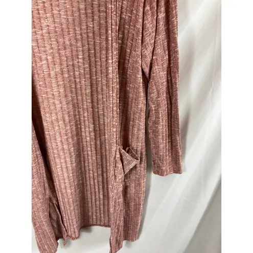 Nine West  Ribbed Longline Cardigan Sweater Size Medium