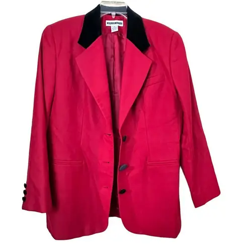 Jennifer Moore  Red Wool Blazer Size 16