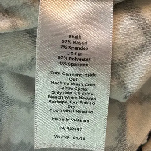 Talbots  Womens‎ Blouse Size L Career Business Professional Cream & Black Print