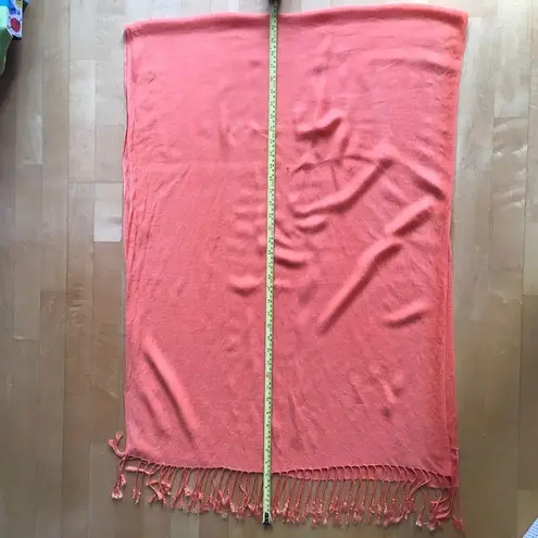 Pashmina Bright Orange Style Fringe Scarf