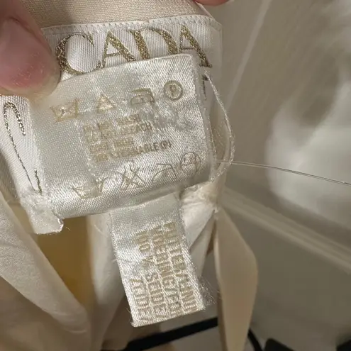 Escada Couture 100% Silk Sheath Dress Ivory Cream EU 38 US M Quiet Luxury Size undefined