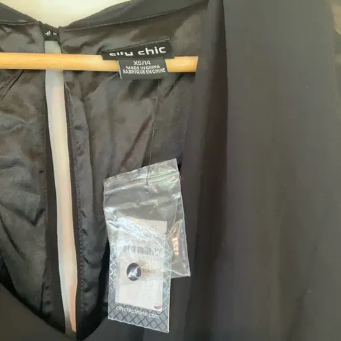 City Chic Black Caped Jumpsuit