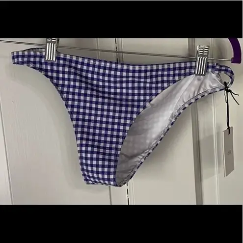 ONIA Royal Blue Gingham Ashley Bottom NWT Size XL WSO6-34