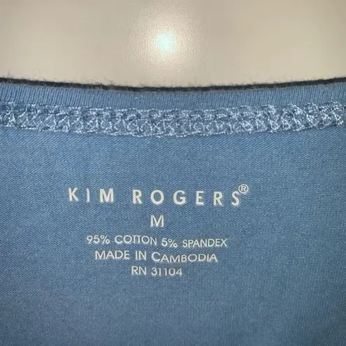 kim rogers set 3 short sleeve blue casual tees Medium