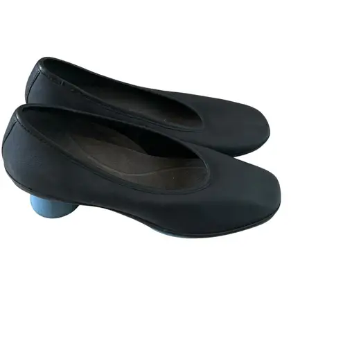 Camper women’s allright pumps black blue leather court shoes Sz 36