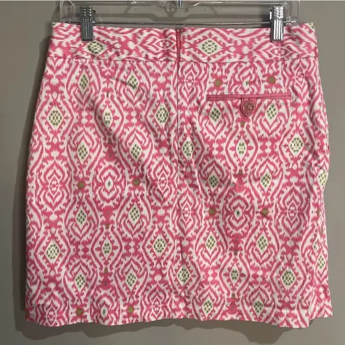 Peter Millar  Pink & Green Cotton/Spandex Skort Size 6