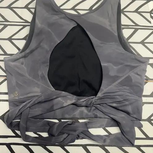 BuffBunny Meta Sports Bra in Black Quartz size Large Gray