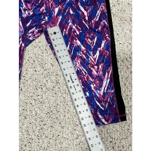 Woman’s Rainbeau Capri Pink/blue/black Xl Purple