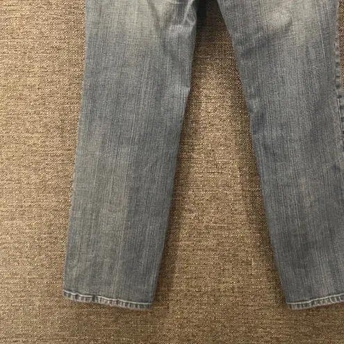 Chico's Straight Leg Jeans Blue 12 Or 2
