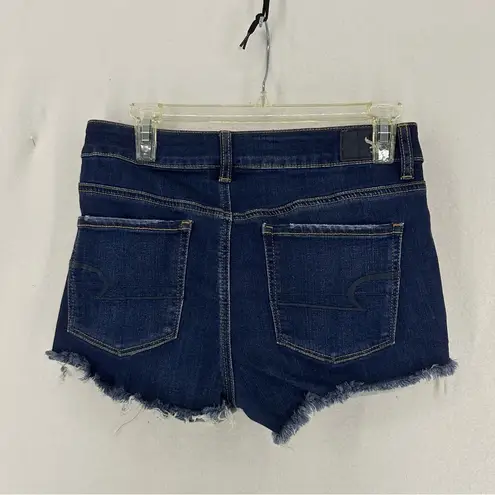 American Eagle NWT  High Rise Jeans Shorts Super Stretch Womens 8 Blue