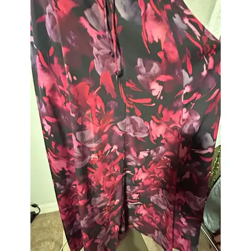 Fame and Partners Floral Print Halter Strappy Back Maxi Dress Sz 6 Resort Beachy