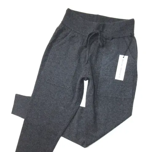 NWT White + Warren Lounge Pant in Charcoal Heather Gray Cashmere Knit Jogger XS