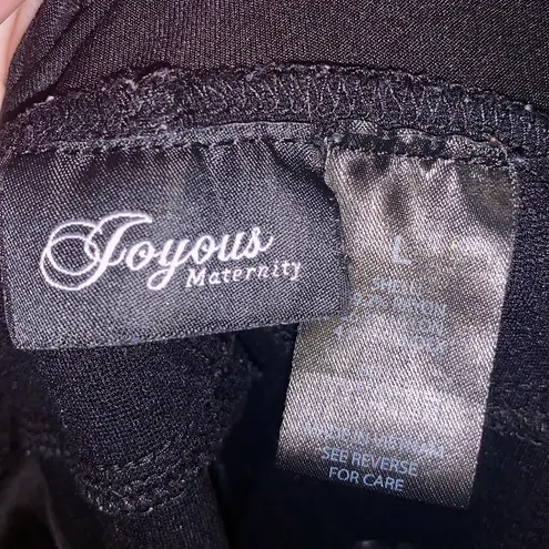 Joyous Maternity Over The Belly Black Sequined Stretchy Capri Jegging Jeans