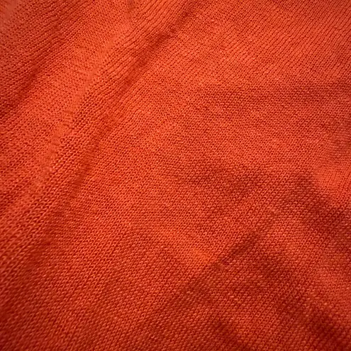 J.Jill Open Drape Cardigan Sweater Flame Orange