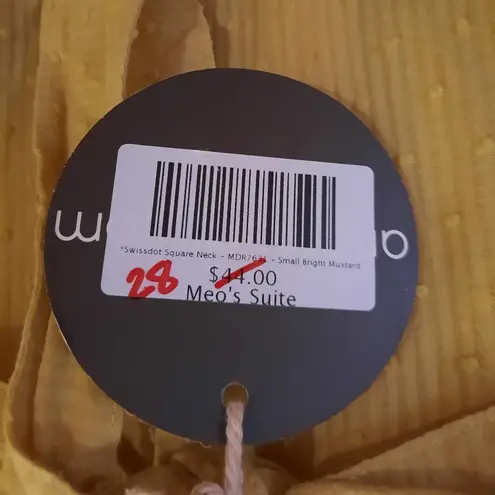 &merci & Merci Swiss Dot Square Neck Dress Size Small NWT