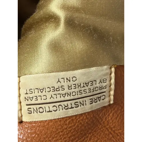 Vintage 60s/70s Custom Coats Deerskin Belted Leather Jacket Tan Caramel L Brown Size L - Image 4