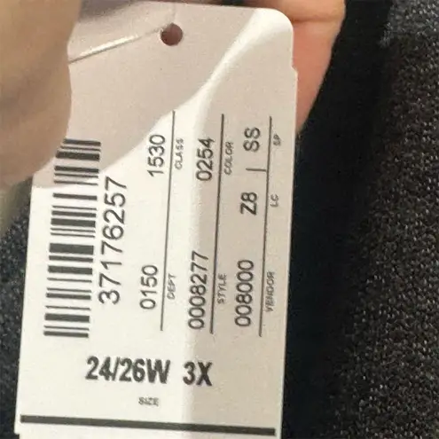 CJ Banks Women’s 3X 24/26W Charcoal Gray Jogger Pants NWT Soft Lounge Stretch