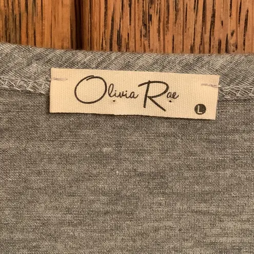 Olivia Rae grey super soft T-shirt top large L