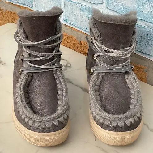 MOU Sneaker boots Lace-Up Size 37/7 Gray