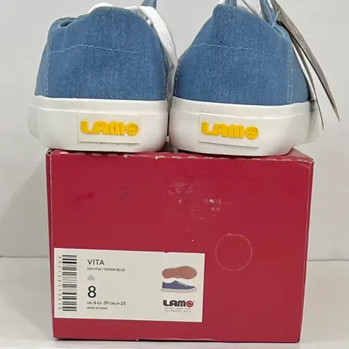 Lamo Vita Canvas Low Top Sneakers Blue Size 8