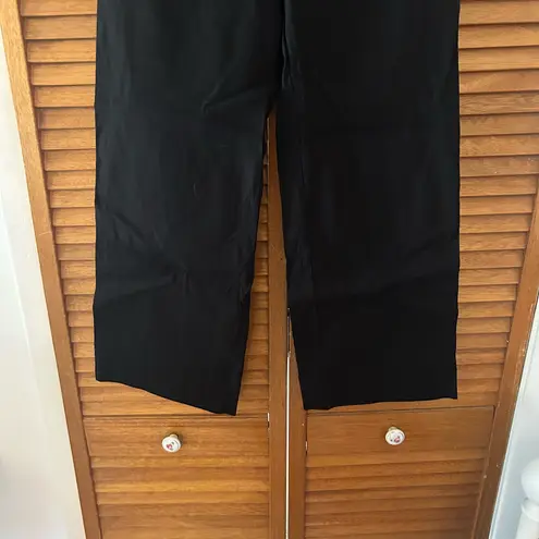 Maeve By Anthropologie The Colette Black Wide Leg Linen Pants Sz 25 NWT