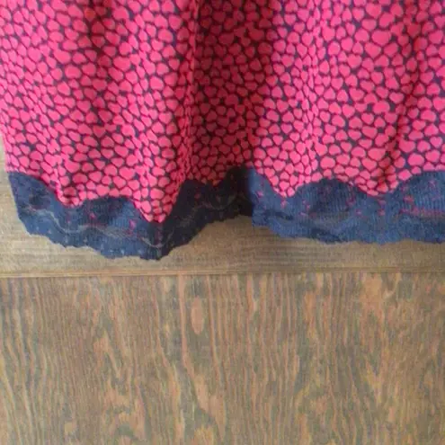 Gilligan and OMalley Short Heart Nightie with Thong NWOT SZ Medium Red