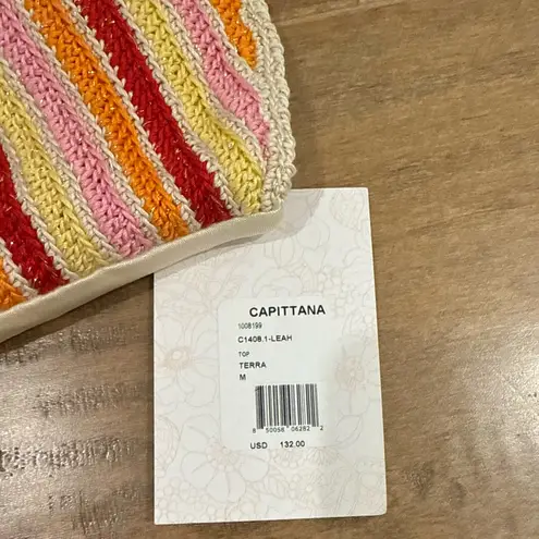 NWT Capittana Leah Terra Crochet Bikini Top Size M