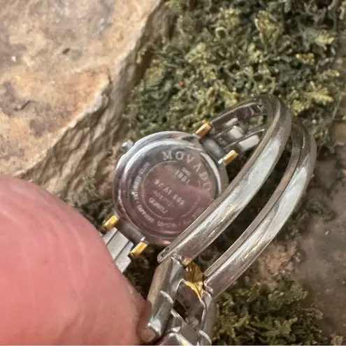 Vintage Movado two tone watch Silver