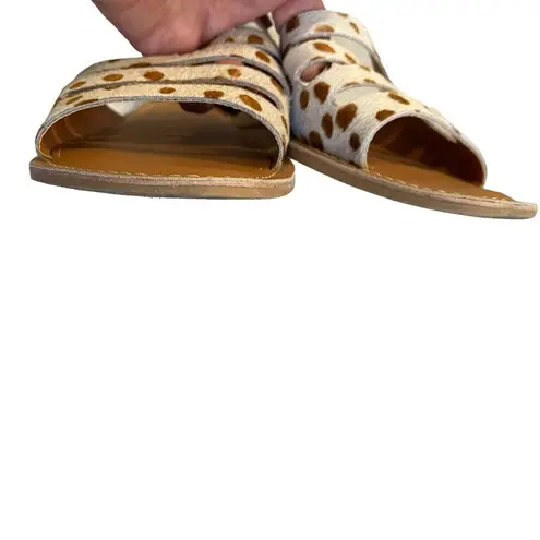 Matisse Beach Boardwalk Calf Hair Slide Sandals Size 10