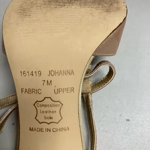 Michael Shannon Johanna Style Gold 4” Heels Size 7M