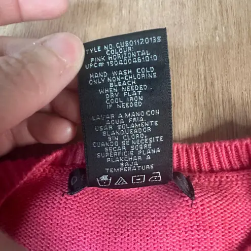 Design History Women’s Sweater M Pink White Tie Dye Long Sleeve Pullover