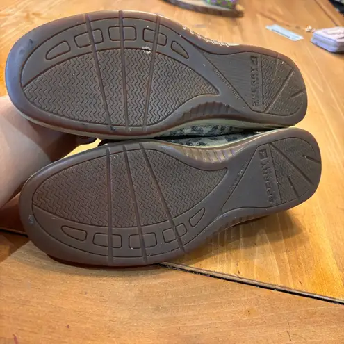 Sperry  womens angelfish top sider leopard sequin boat shoes tan 9 thumbnail 6