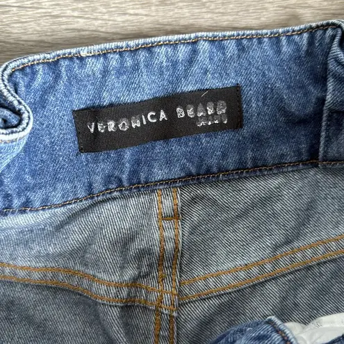 Veronica Beard Addie Paperbag Waist Tapered Jeans 30