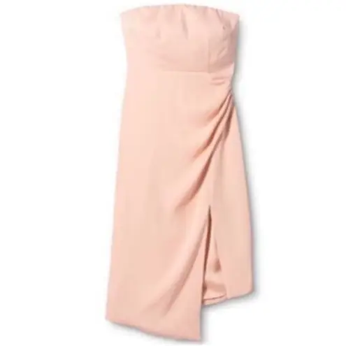 Target  Pale Pink Strapless MIDI Dress