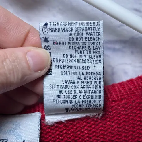 Vintage Bobbie Brooks Womens Ugly Christmas Sweater Vest Size XL Snowmen Red