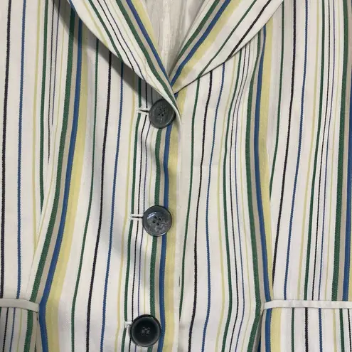 Anne Klein Vintage  striped button blazer