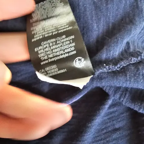 Liverpool Royal Navy Double Layer Flutter Sleeve Knit Top Size Large