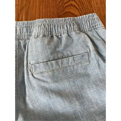 L.L.Bean  Favorite Fit dockside denim drawstring shorts size 8