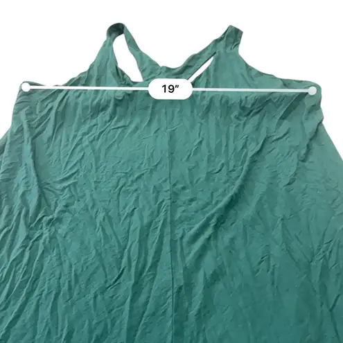 Soma Cool Nights V neck sleeveless Y back Teal nightgown size XXL Green