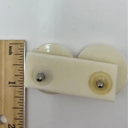 Vintage White Stud Earrings & Matching Dangle Earrings Set A05