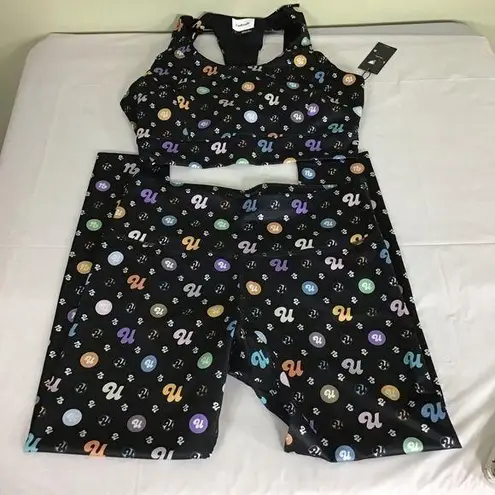 Womens Black Workout set Sz. Large NWT