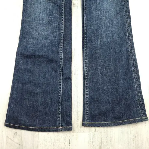 Hudson Boot Cut Jeans Signature Flap Pocket Womens Blue Denim Size 27 (29x30)EUC