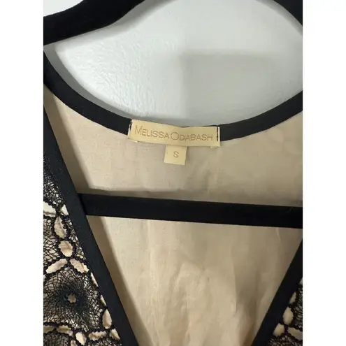 Melissa Odabash Black Lace Crochet V