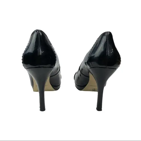 Joan & David Circa Black Patent Leather Pump 8.5