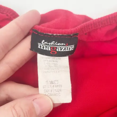 Fashion Magazine Womens Y2K Vintage 2000s Bandana Tube Top Paisley Print Size L