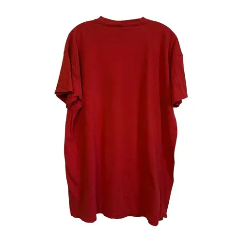 Disney Vintage  Winnie The Pooh Long Valentines Day Tee Shirt Red Graphic Tee