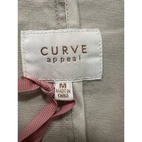 Curve Appeal Women Jacket Sz Medium Classic Preppy Modern Lightweight Career