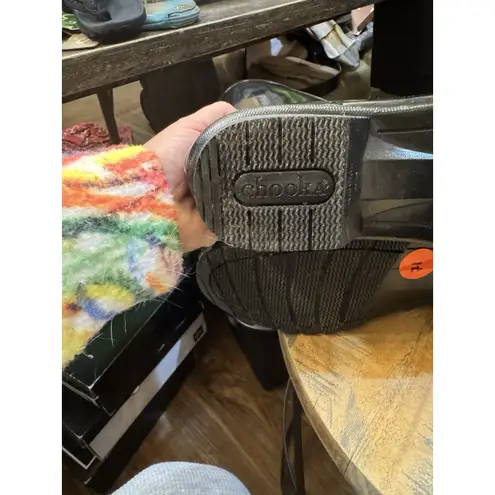 Chooka Women's Polished Mid Rain Boot Black Size 11