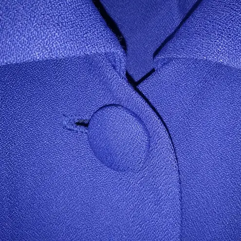 Dani Max 12 Vintage 90s Shirt Dress Long Sleeved in Deep Purple Workwear Blue